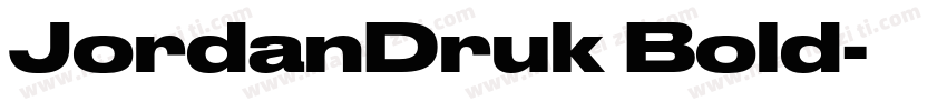 JordanDruk Bold字体转换